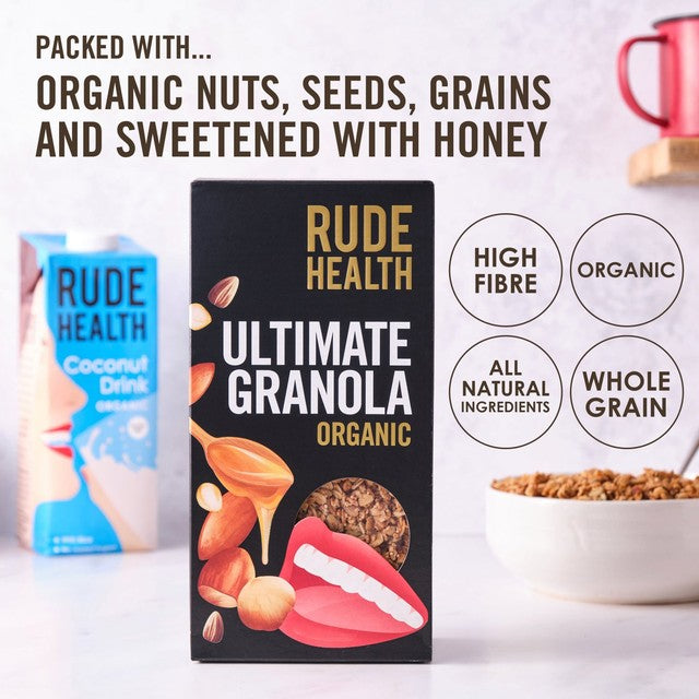 Rude Health Ultimate Granola 400g, imported from the UK