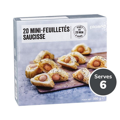 Picard 20 Mini Sausage Rolls Frozen Appetizer Pack