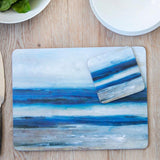 Creative Tops Blue Abstract placemats pack of 4 30x23cm - British product