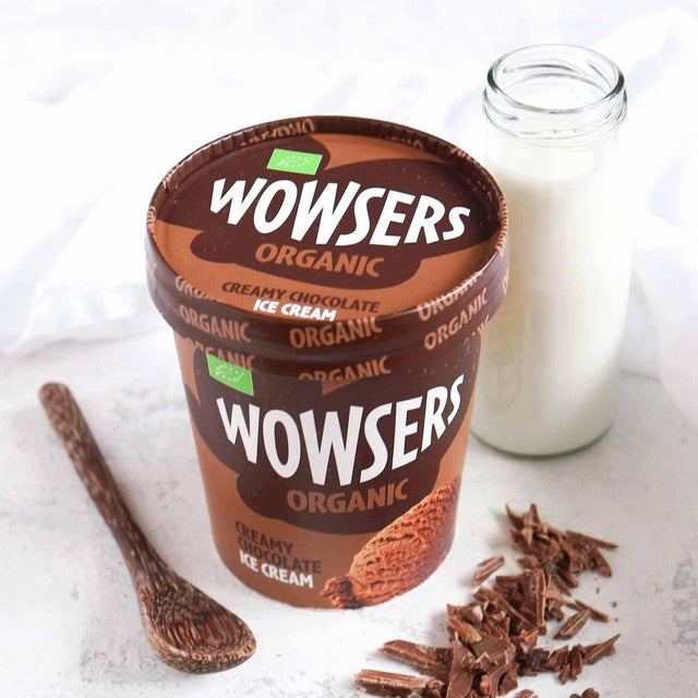 Wowsers creamy chocolate ice cream 460ml (British brand)