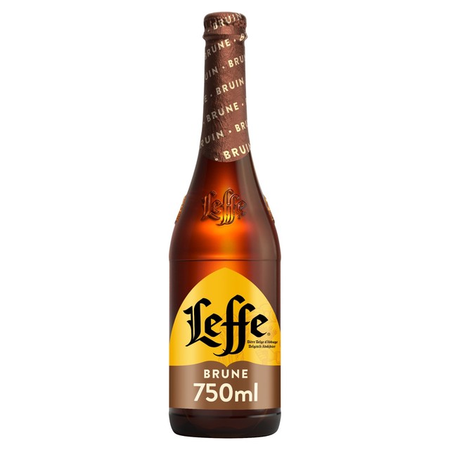 Leffe Brune beer 750ml, UK version