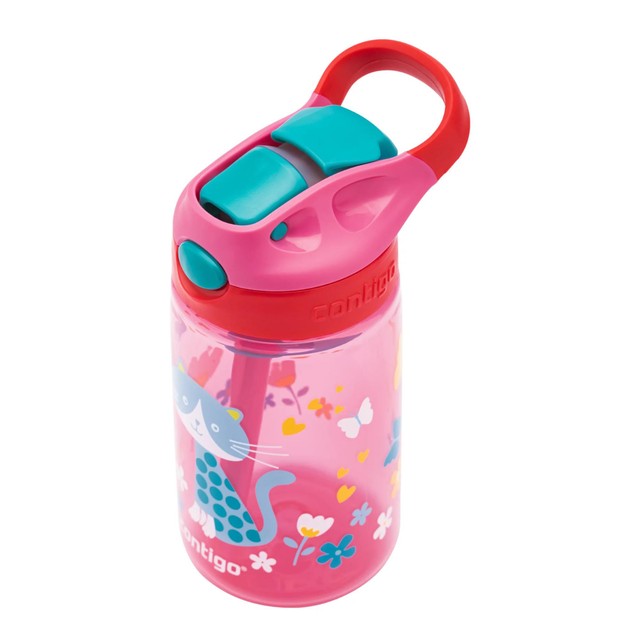 Contigo Gizmo Sip Pink Cat Kids Water Bottle - British product