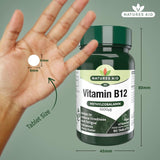 Natures Aid Vitamin B12 tablets 1000ug 90 count, imported from the UK