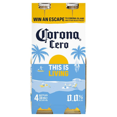 M&S Corona Cero Alcohol-Free Lager Beer Bottles 4 x 330ml- Buy online at McGrocer