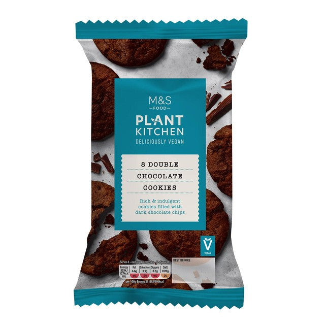 M&S double chocolate cookies 200g, imported from the UK