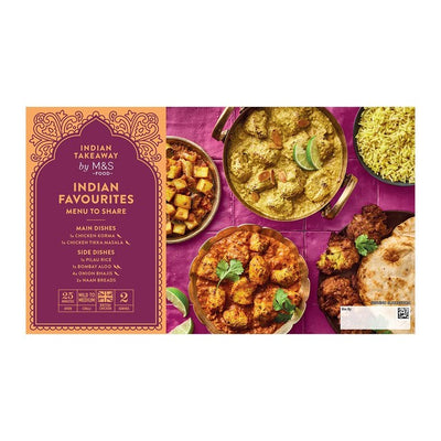 M&S M&S Indian Favourites Takeaway Box Kit Repas Indien 1,39kg - Acheter en ligne chez McGrocer