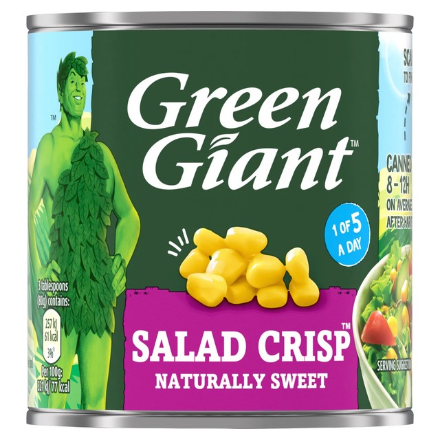 Green Giant Salad Crisp Sweetcorn canned sweetcorn kernels 150g, UK version