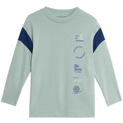 M&S Side Panel Varsity Top Vert clair 5-6 ans