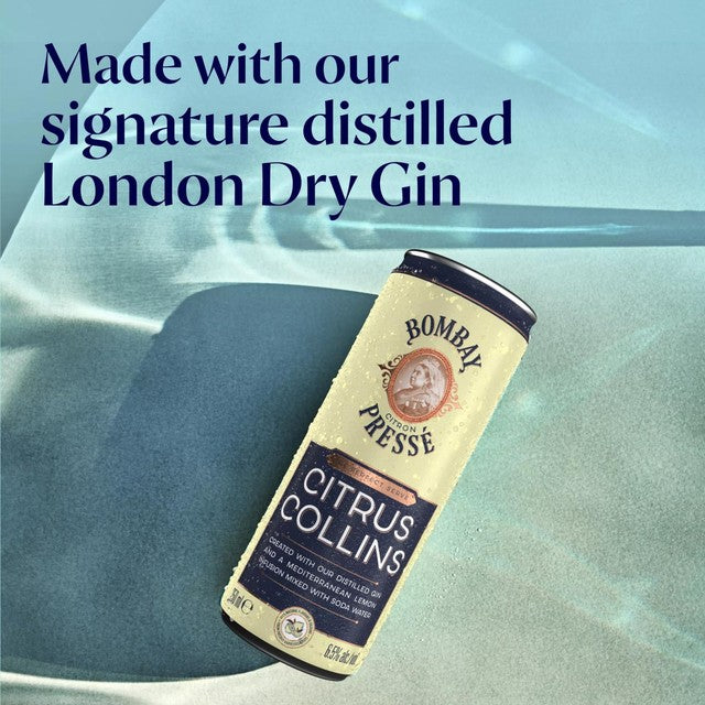 Bombay Sapphire Citron Pressé gin cocktail lemon 250ml, UK version