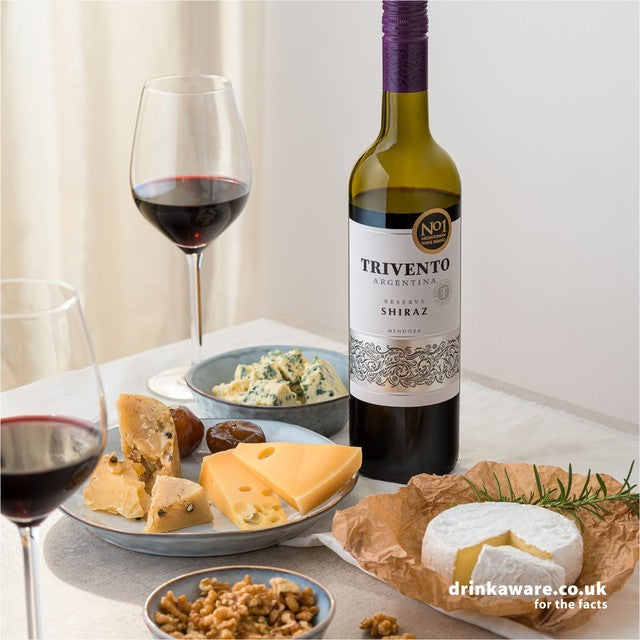 Trivento Reserve Shiraz red wine 75cl, imported from the UK