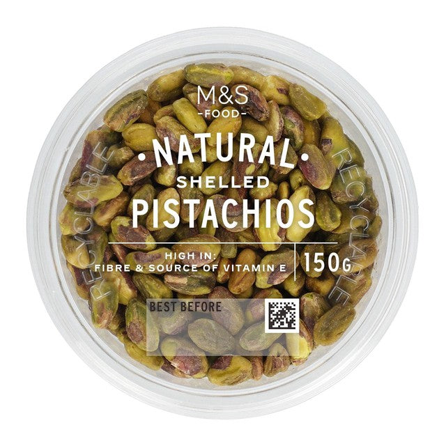 M&S shelled pistachios natural nuts, imported from the UK