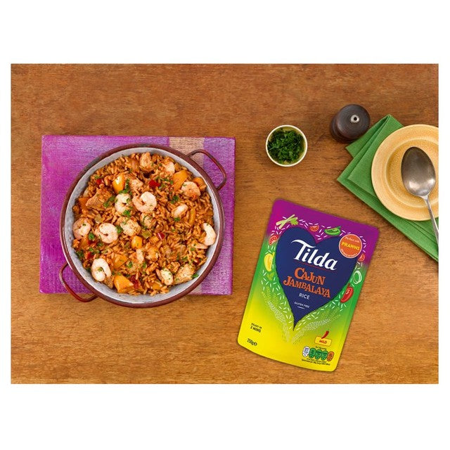 Tilda Cajun Jambalaya Microwave Rice 250g (British brand)