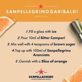 San Pellegrino Orange Sparkling Drink 4 x 200ml (British brand)