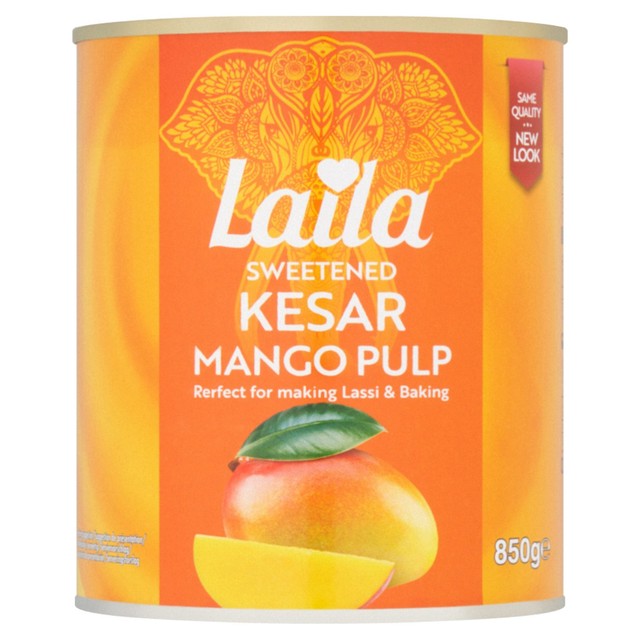 Laila kesar mango pulp 850g, UK version