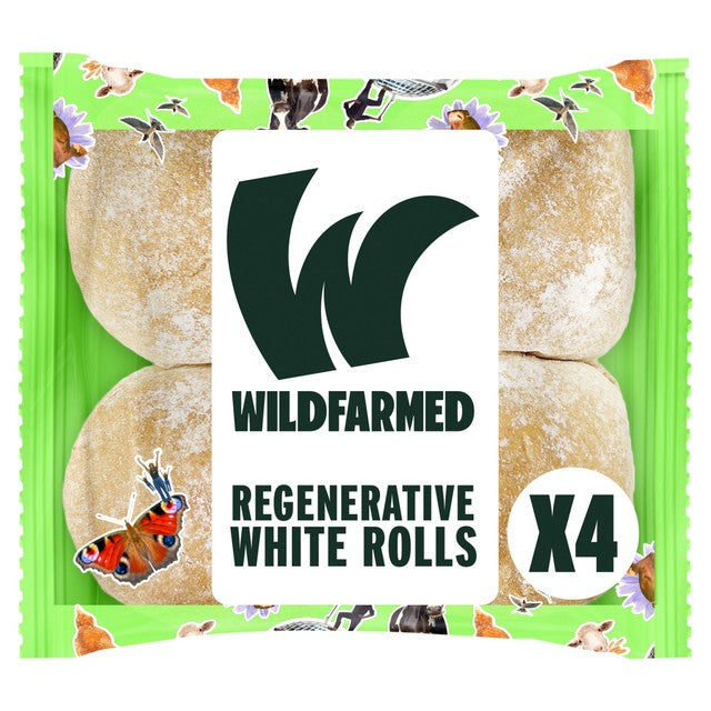 Wildfarmed white rolls 4 pack (British brand)