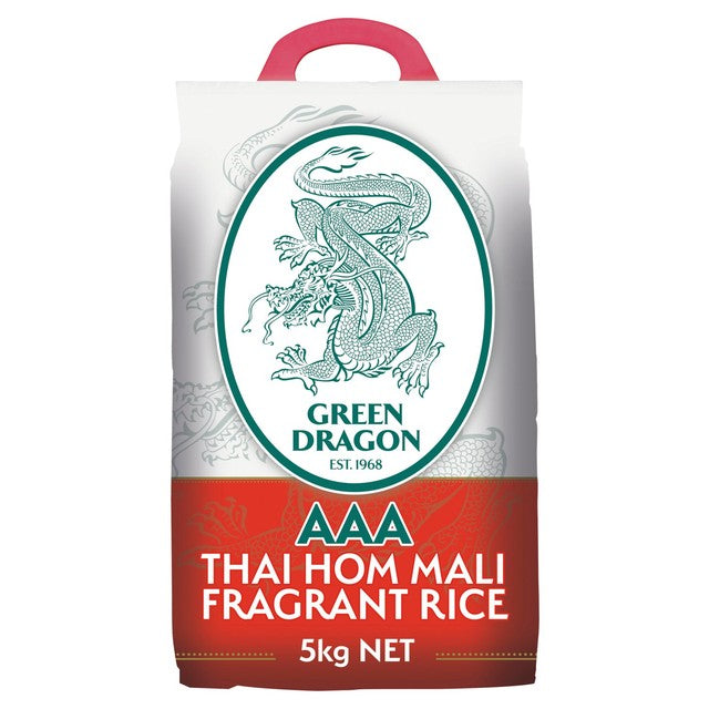 Green Dragon Thai Hom Mali Jasmine Rice 5kg, UK version