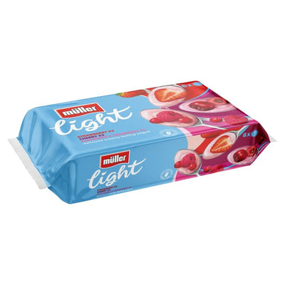 M&S Muller Light Früchte-Rot-Fettfreier-Joghurt-Multipackung 6 x 140g – Jetzt bei McGrocer online kaufen