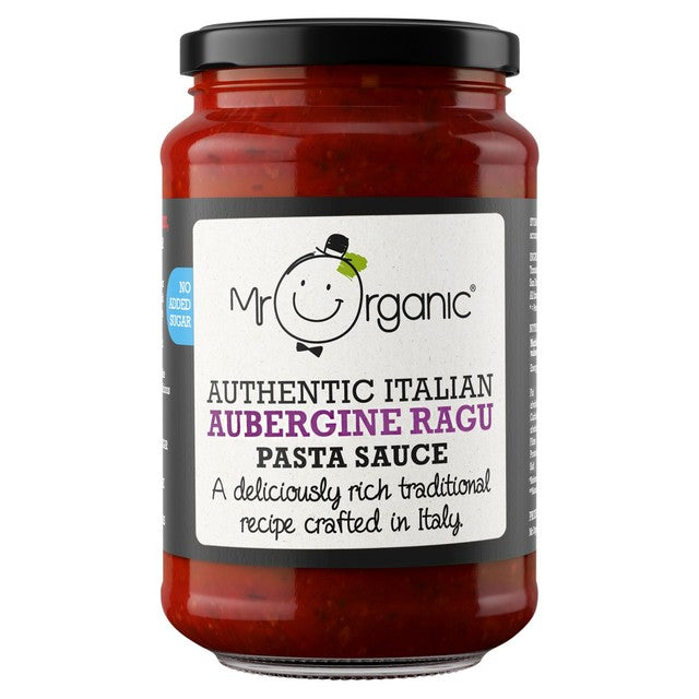Mr Organic Aubergine Ragu Pasta Sauce 350g, imported from the UK
