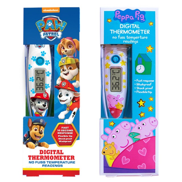 Jellyworks Paw Patrol digital thermometer, imported from the UK
