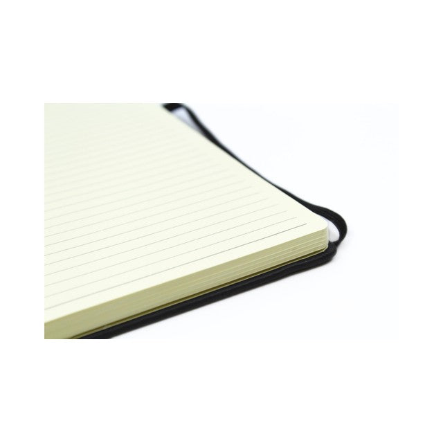 Sinclairs Silvine A5 Executive Soft Feel Notebook Black cover (British brand)