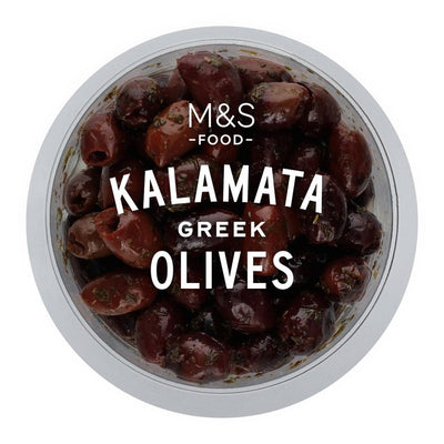 M&S Entsteinte Kalamata Schwarze Oliven 180g