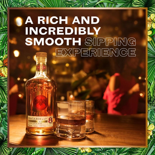 Bacardi Reserva 8 Year Old Rum 70cl - British product