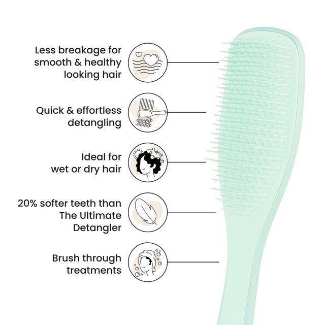 Tangle Teezer Ultimate Detangler Fine & Fragile Jade Lagoon hairbrush (British brand)