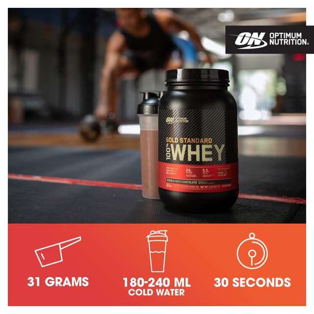 Optimum Nutrition Vanilla Ice Cream Protein Powder 900g, imported from the UK