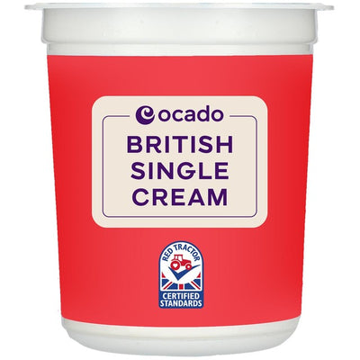 Ocado British Single Cream 300ml