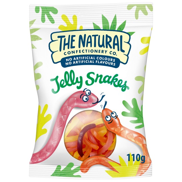 Natural Confectionery Jelly Snakes mixed fruit sweets 130g, UK version