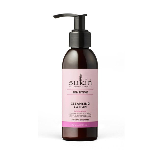Sukin Sensitive Skin Cleansing Lotion 125ml (British brand)