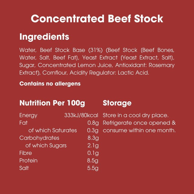 Bay's Kitchen Concentrated Beef Stock 200g - British product