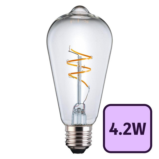 TCP filament light bulb warm white E27 4.2W (British brand)