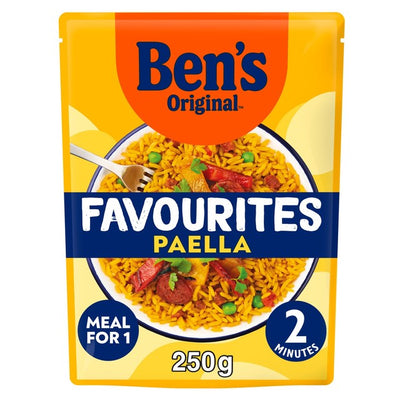 Ben's Original Favourites Paella Chorizo und Gemüse Mikrowellenreis-Gericht, 250 g