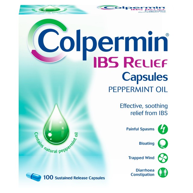 Colpermin IBS Relief Peppermint Oil Capsules 100 capsules - British product