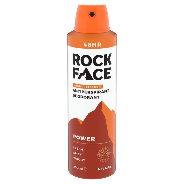 Rock Face antiperspirant deodorant spray Spicy Fresh 200ml, imported from the UK