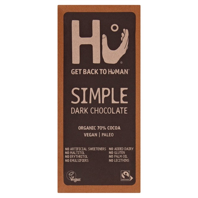 Hu simple dark chocolate bar 60g, UK version