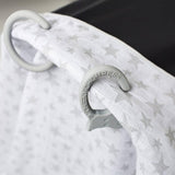 Cheeky Chompers muslin Silver Stars one size - British product