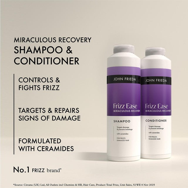 John Frieda Miraculous Recovery Bundle shampoo and conditioner, imported from the UK