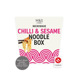 M&S Chilli & Sesame Noodle Box 300g, imported from the UK