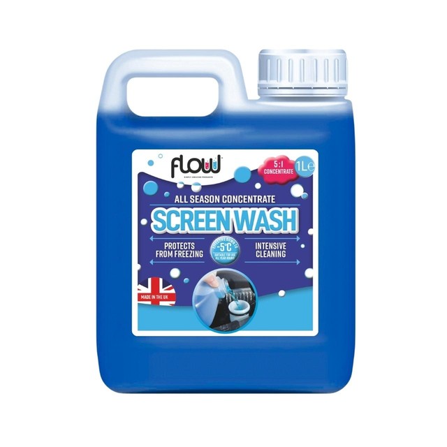Flow blue screen wash concentrate 1L, imported from the UK