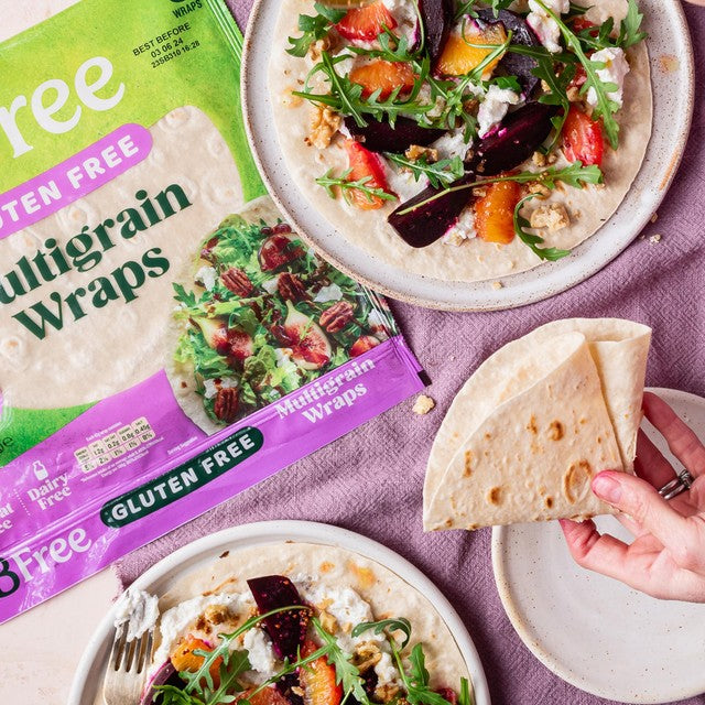 BFree multigrain plain wraps 6 x 42g - British product