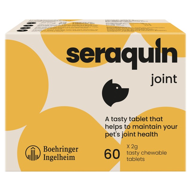 Seraquin joint supplement tablets for dogs over 10kg - British product