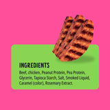 Bonkers BBQ soft chewy beef dog treats 85g, UK version