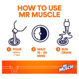 Mr Muscle kitchen drain gel 500ml, imported from the UK