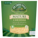 Lye Cross Farm organic grated mature cheddar cheese 180g, UK version
