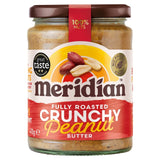Meridian crunchy peanut butter 470g, imported from the UK