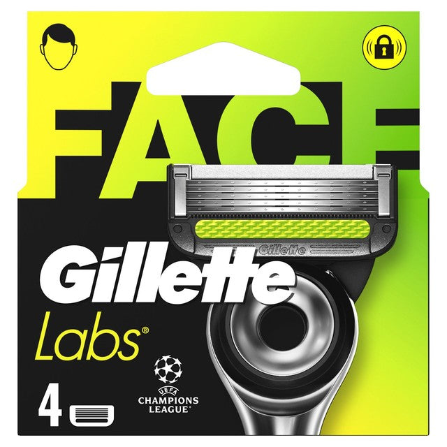 Gillette Labs razor blade refill 4 pack, UK version