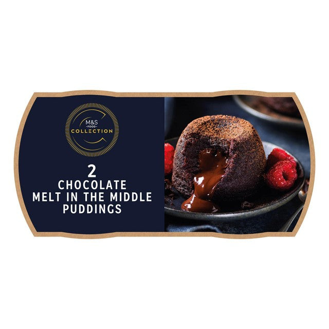 M&S chocolate melt in the middle puddings 310g, imported from the UK