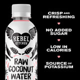 Rebel Kitchen coconut water 330ml, imported from the UK
